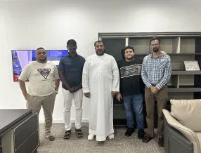 The Hitasoft team meeting a client in Dubai